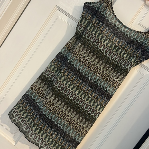 Free People Missoni Print Fabric Long Cami Top-M - Picture 7 of 7